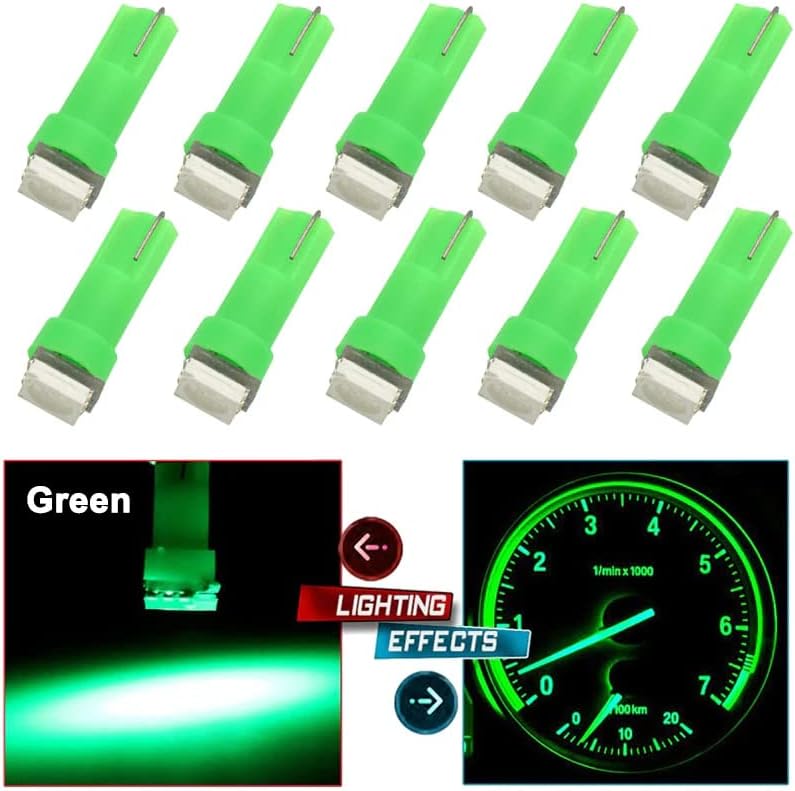 THE PERFECT PART 70PCS T5 T10 5050-SMD LED Speedometer Instrument Gauge Cluster Dash Light Bulbs - Image 4
